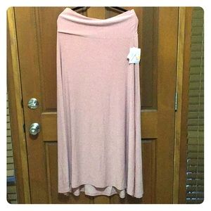 Lularoe Slinky Maxi skirt in  Blush XL